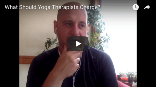 Brandt in a video discussing Yoga Therapist salary